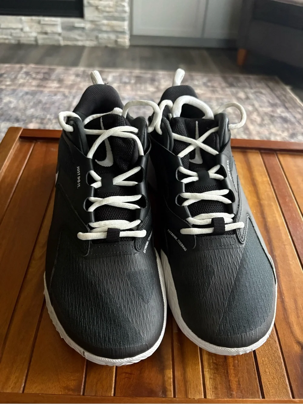 Men’s Nike Air Zoom Hyperace 3 Black White Volleyball Shoes FQ7074-002 Size 8